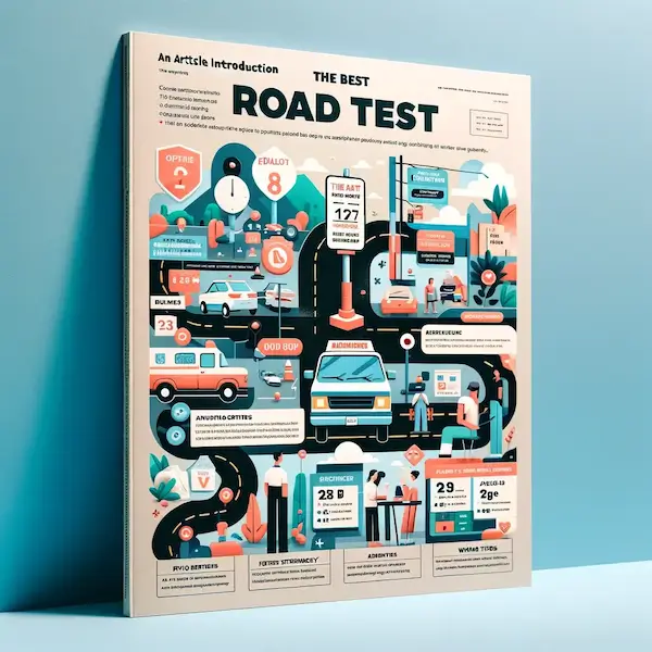 Infographic: Journey of road test preparation in Greater Vancouver, analyzing 13 ICBC offices for the best test location choice, focusing on examiner stringency and waiting times.