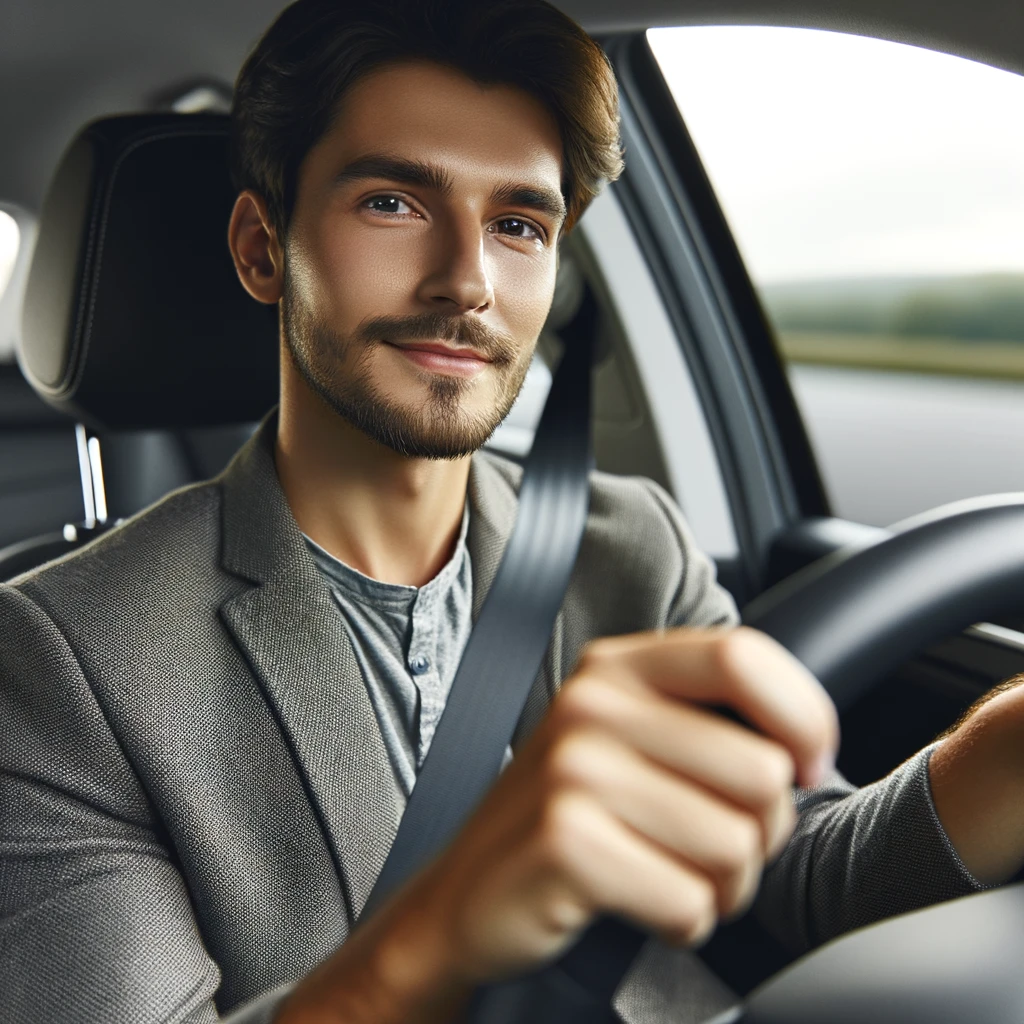 ICBC Road Test - a person with smile face as he passed the exam in the first try